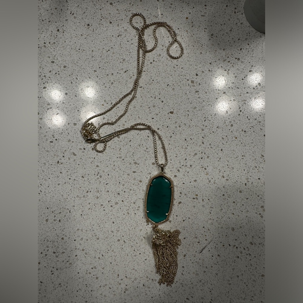 Kendra Scott Rayne necklace - Emerald catseye